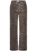 Leopard Print Ankle Length Jeans