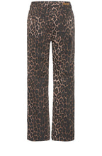 Leopard Print Ankle Length Jeans