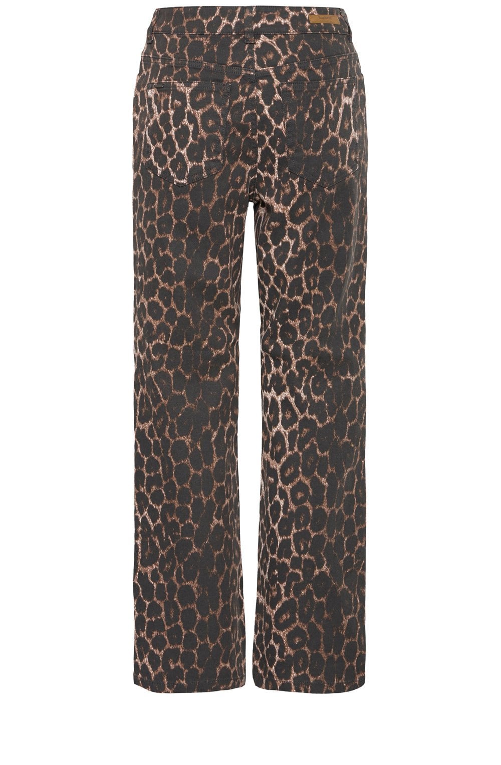 Leopard Print Ankle Length Jeans