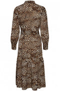 Leopard Print Button Up Dress
