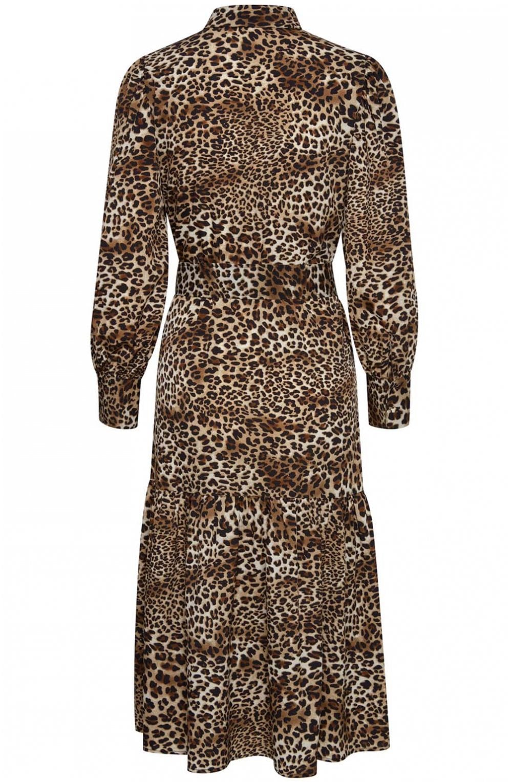 Leopard Print Button Up Dress