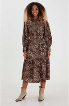 Leopard Print Button Up Dress