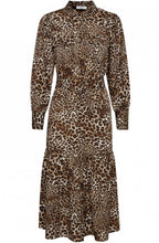Leopard Print Button Up Dress