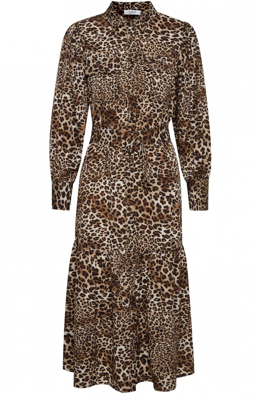 Leopard Print Button Up Dress