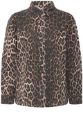 Leopard Print Denim Shirt