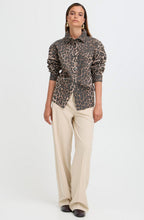 Leopard Print Denim Shirt