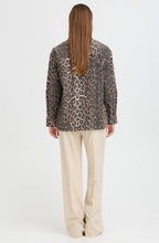 Leopard Print Denim Shirt