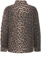 Leopard Print Denim Shirt