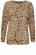 Leopard Print Fine Knit Jumper