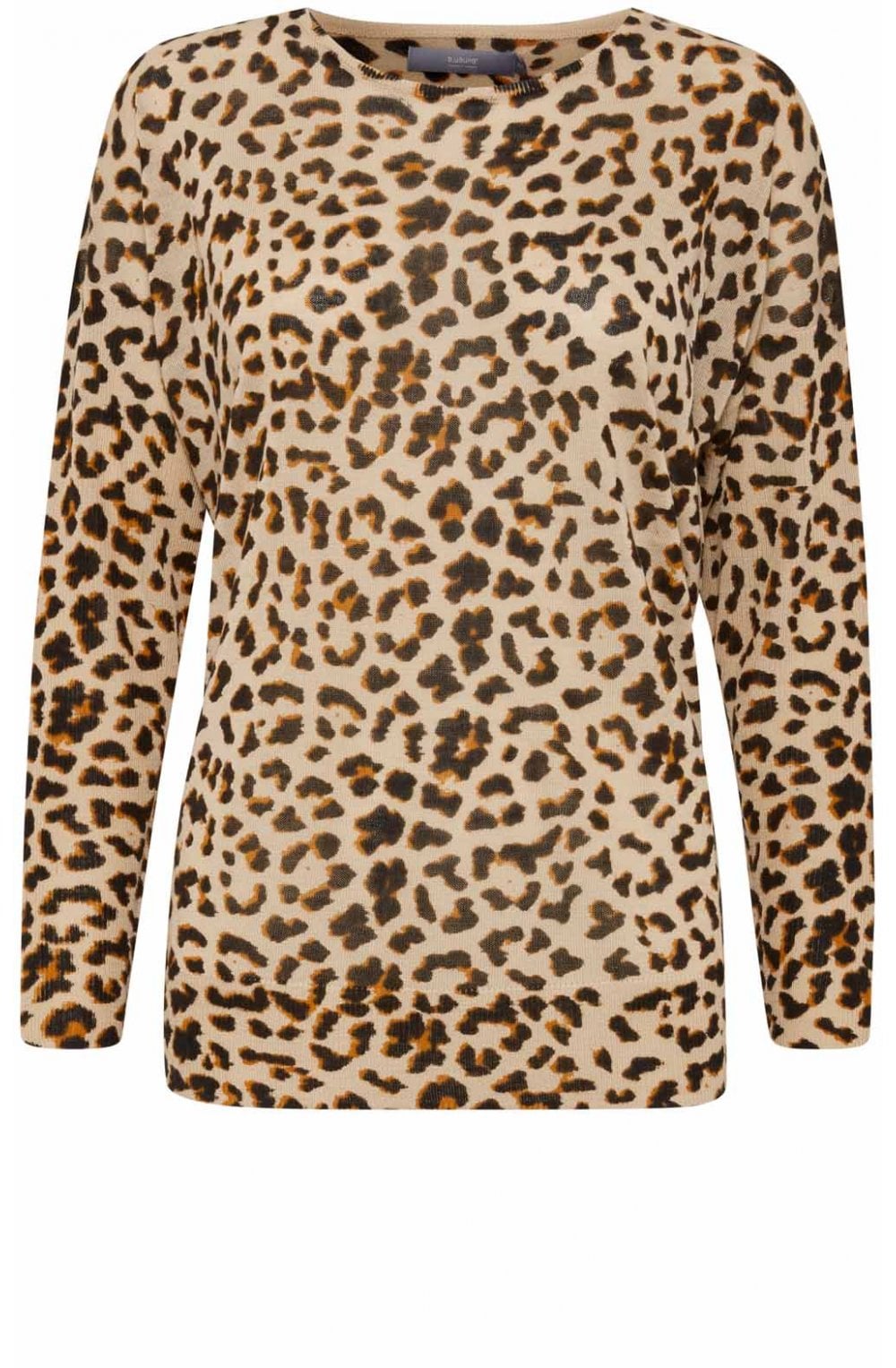Leopard Print Fine Knit Jumper