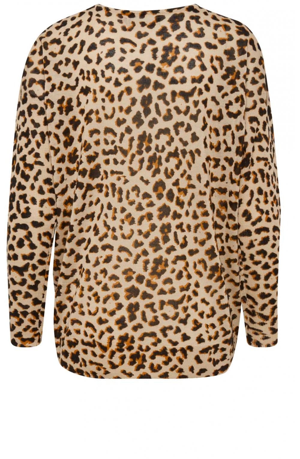 Leopard Print Fine Knit Jumper