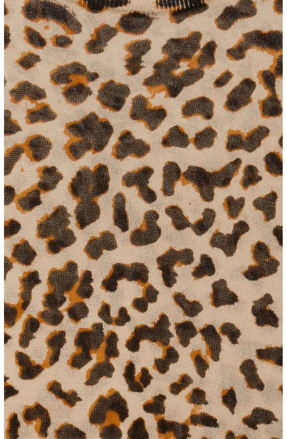 Leopard Print Fine Knit Jumper