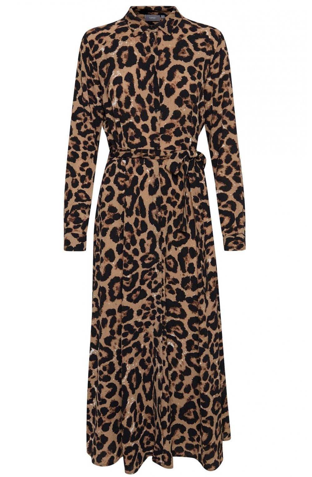 Leopard Print Shirt Dress
