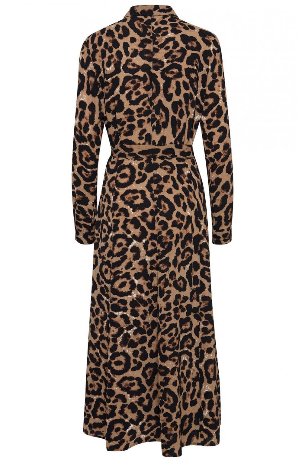 Leopard Print Shirt Dress