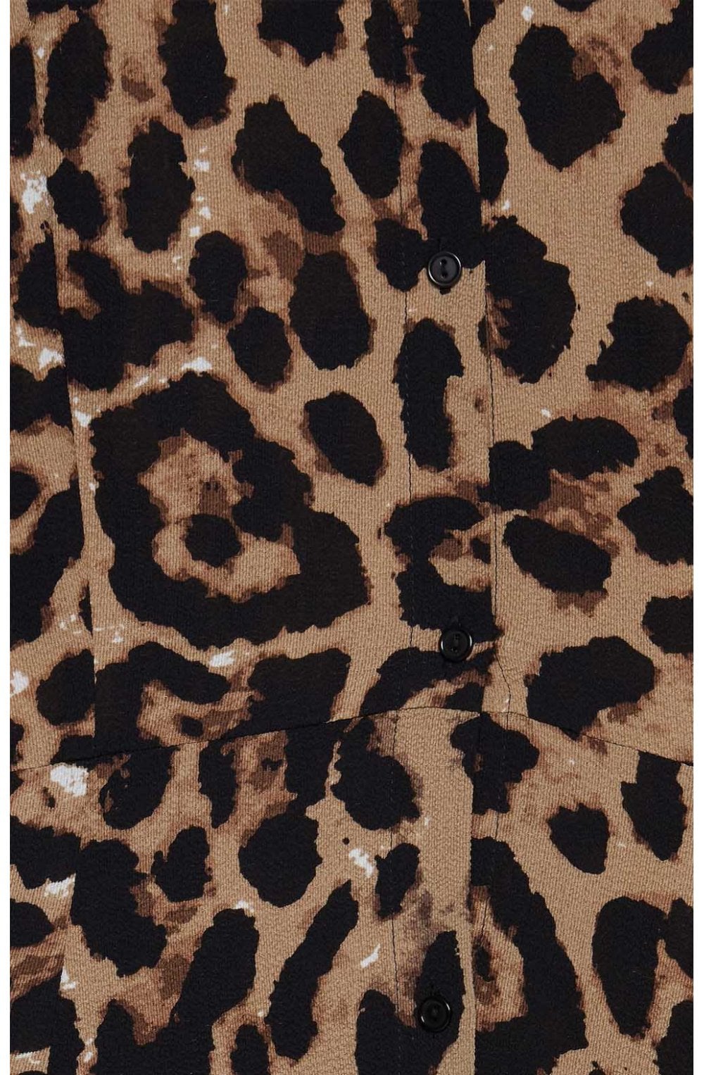 Leopard Print Shirt Dress