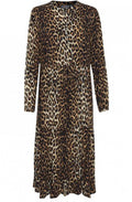 Leopard Print Smock Dress