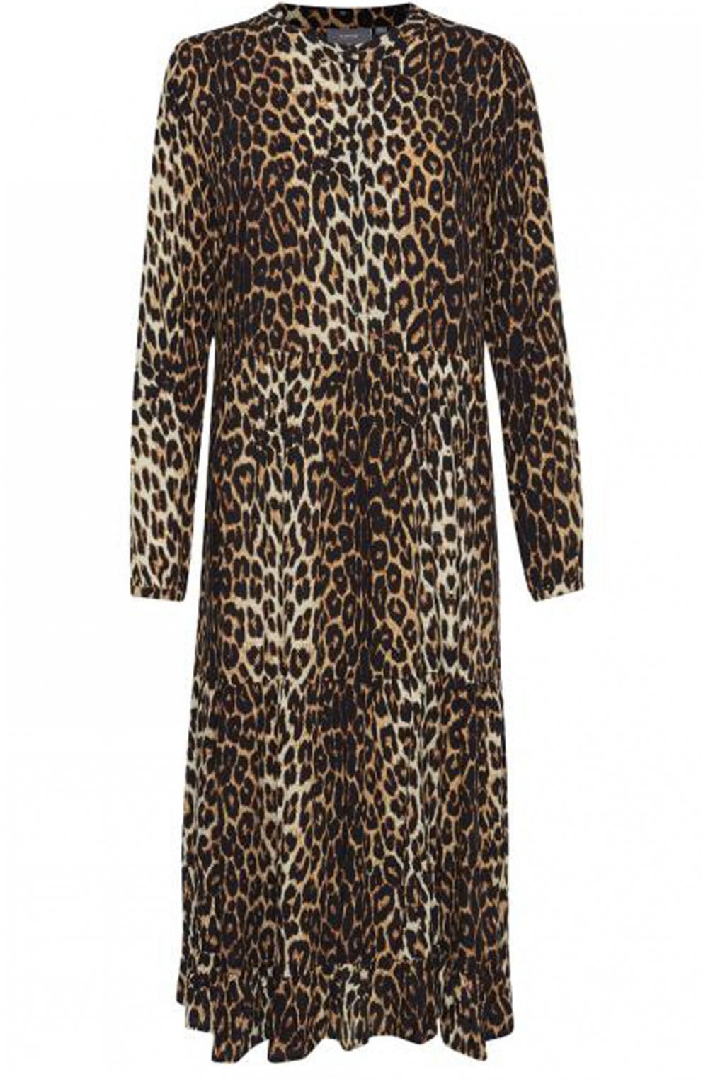 Leopard Print Smock Dress