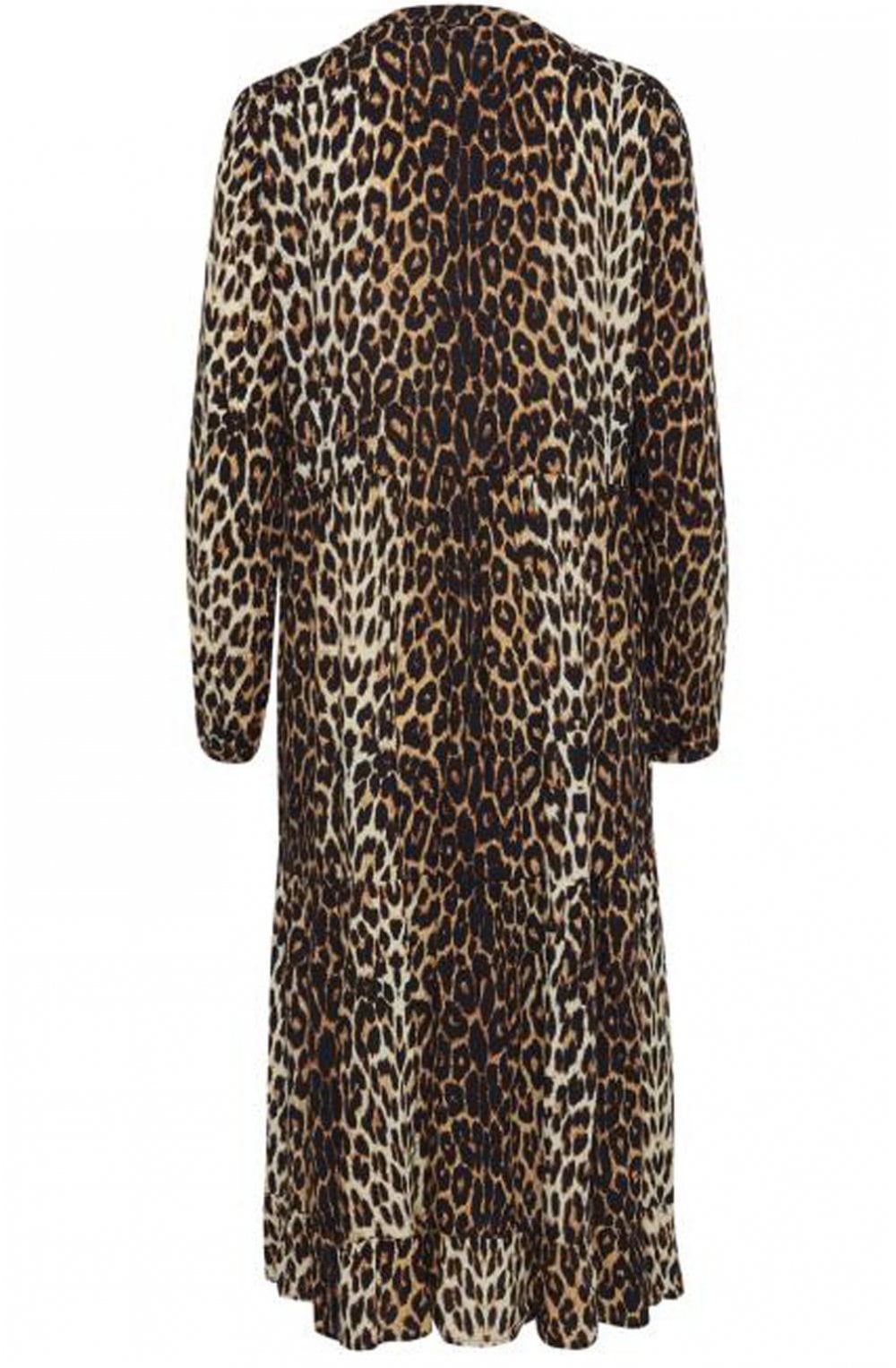 Leopard Print Smock Dress