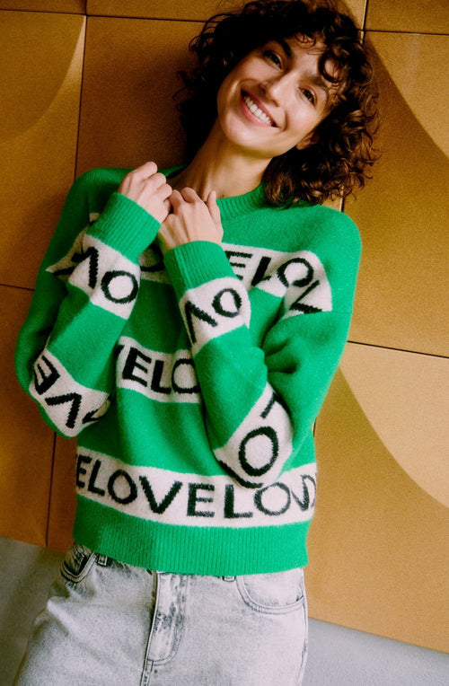 Leprechaun Green Love Omea Jumper