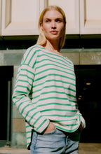 Leprechaun Green Striped Ramsi Pullover