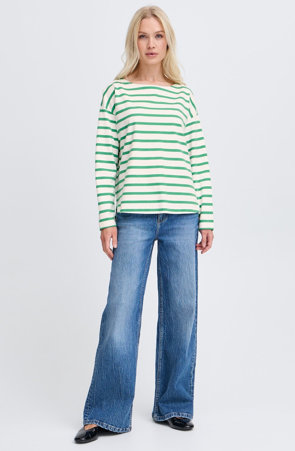 Leprechaun Green Striped Ramsi Pullover