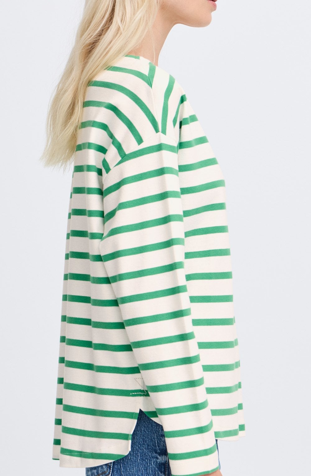 Leprechaun Green Striped Ramsi Pullover
