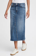 Leya Blue Denim Midi Skirt