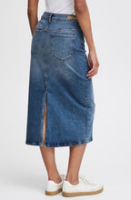 Leya Blue Denim Midi Skirt