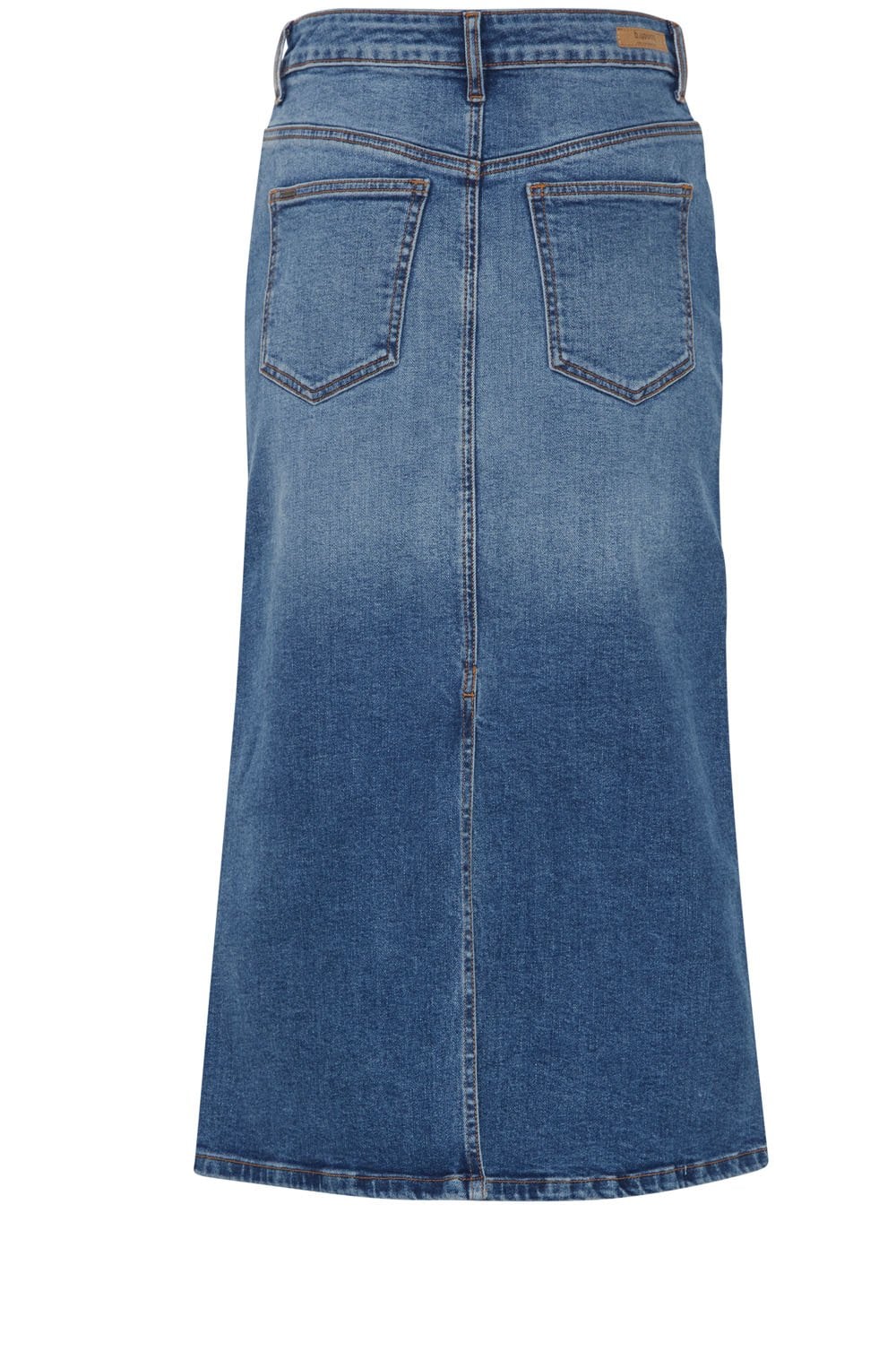 Leya Blue Denim Midi Skirt