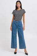 Light Blue Denim Komma Wide Fit Jeans