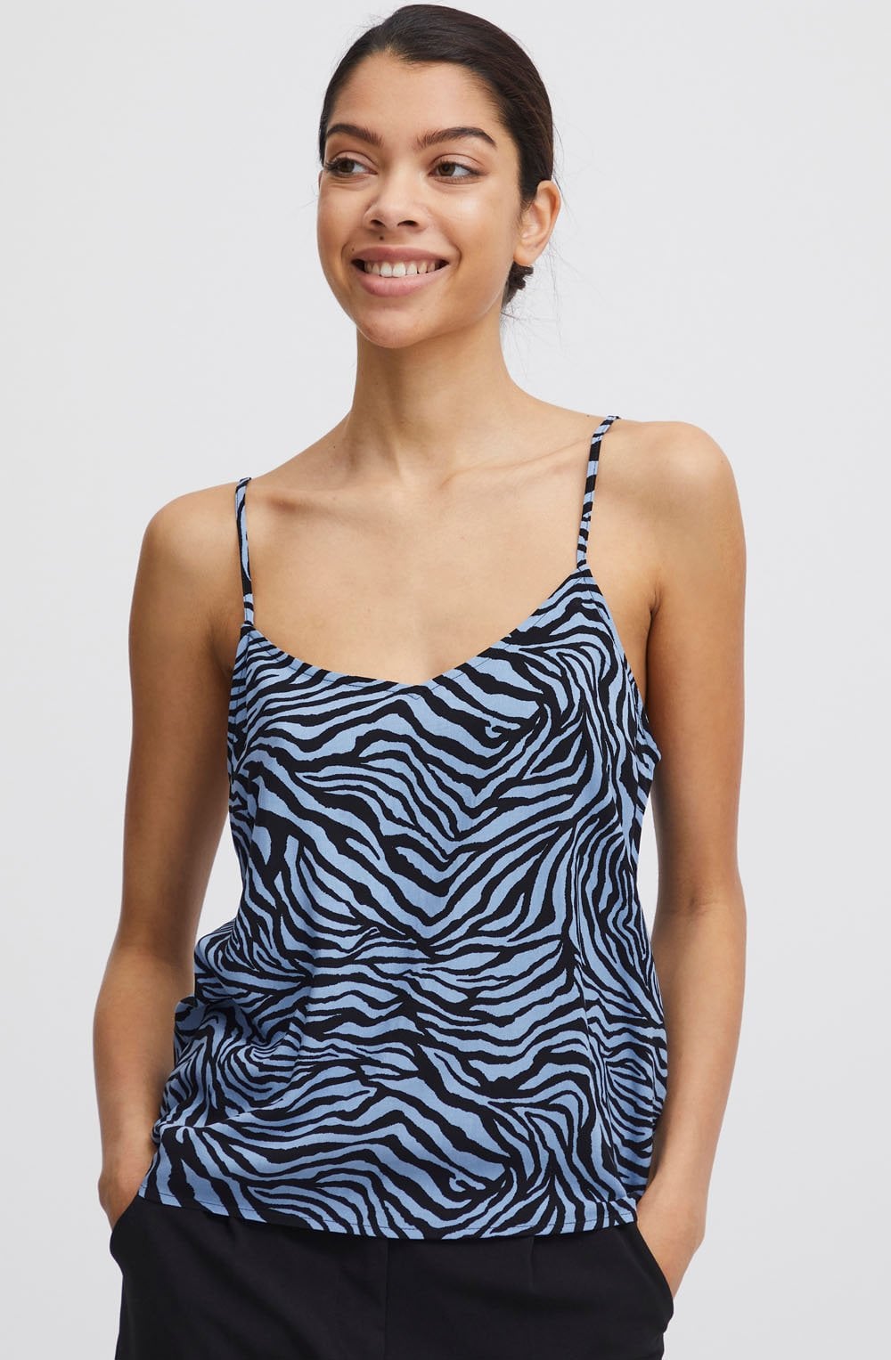 Little Boy Blue Zebra Print Joella Camisole