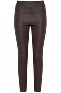 Lola Brown Wet Look Leggings