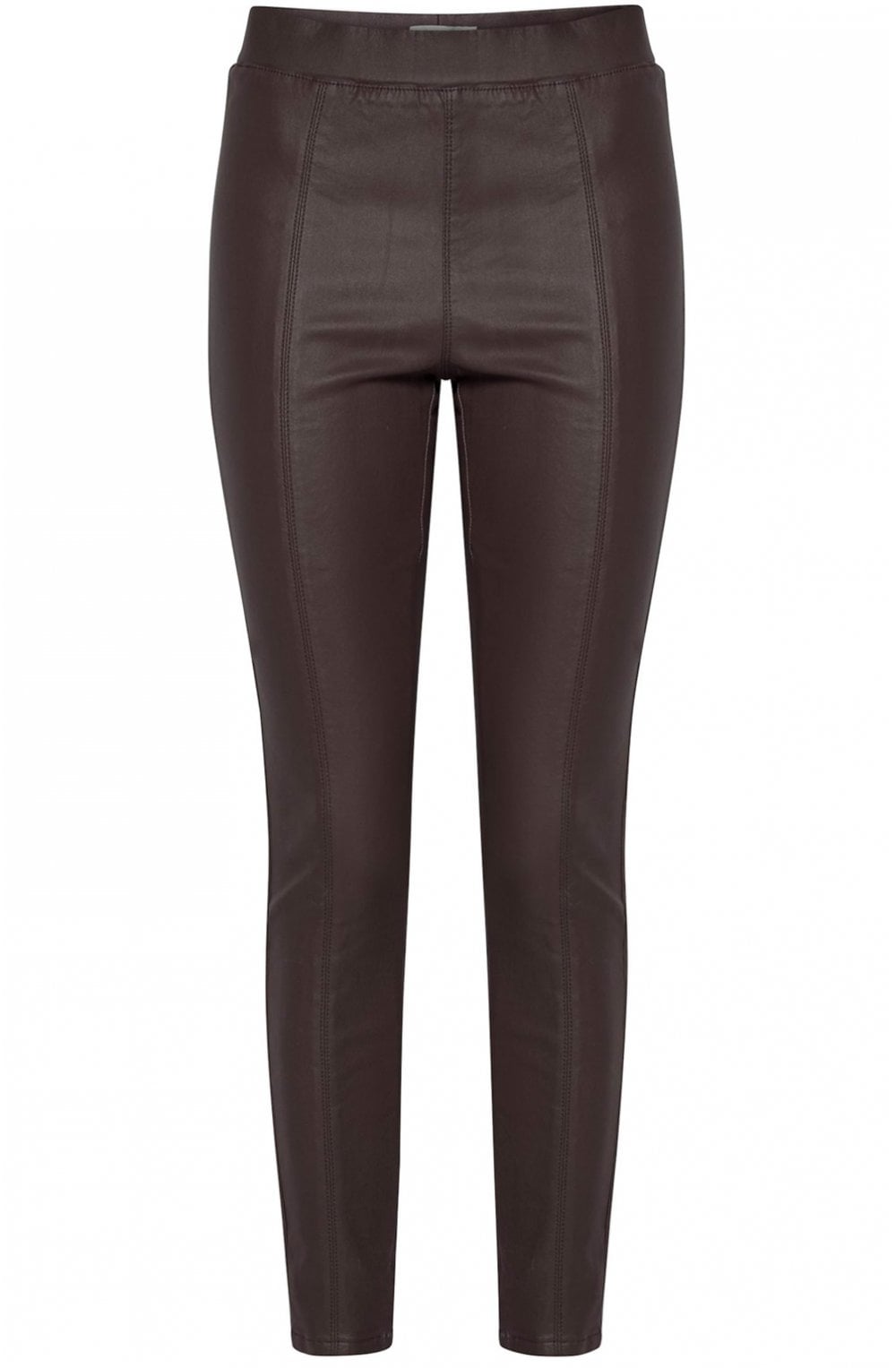 Lola Brown Wet Look Leggings