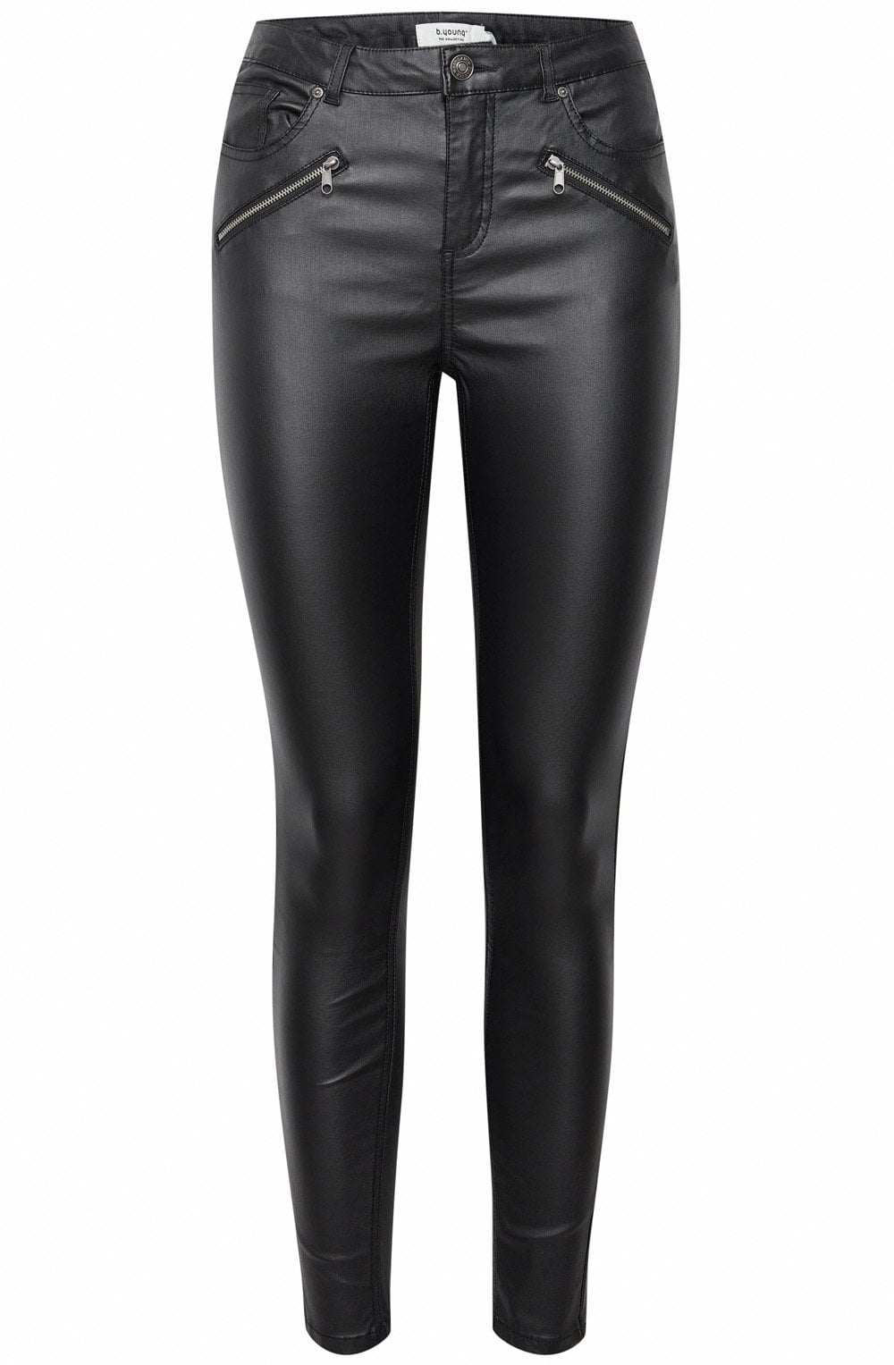 Lola Kiko Black Coated Skinny Trousers