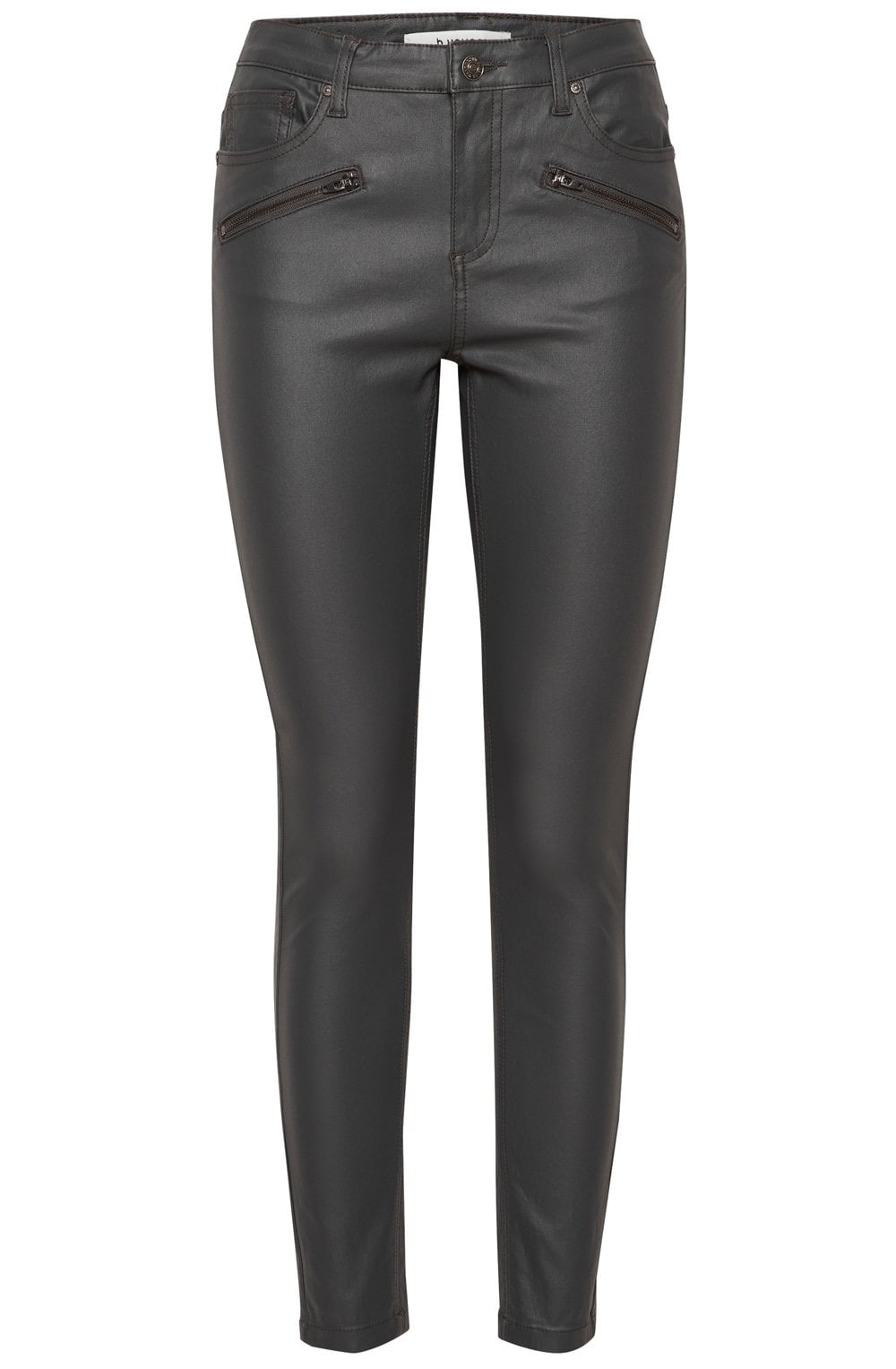 Lola Kiko Grey Coated Skinny Trousers