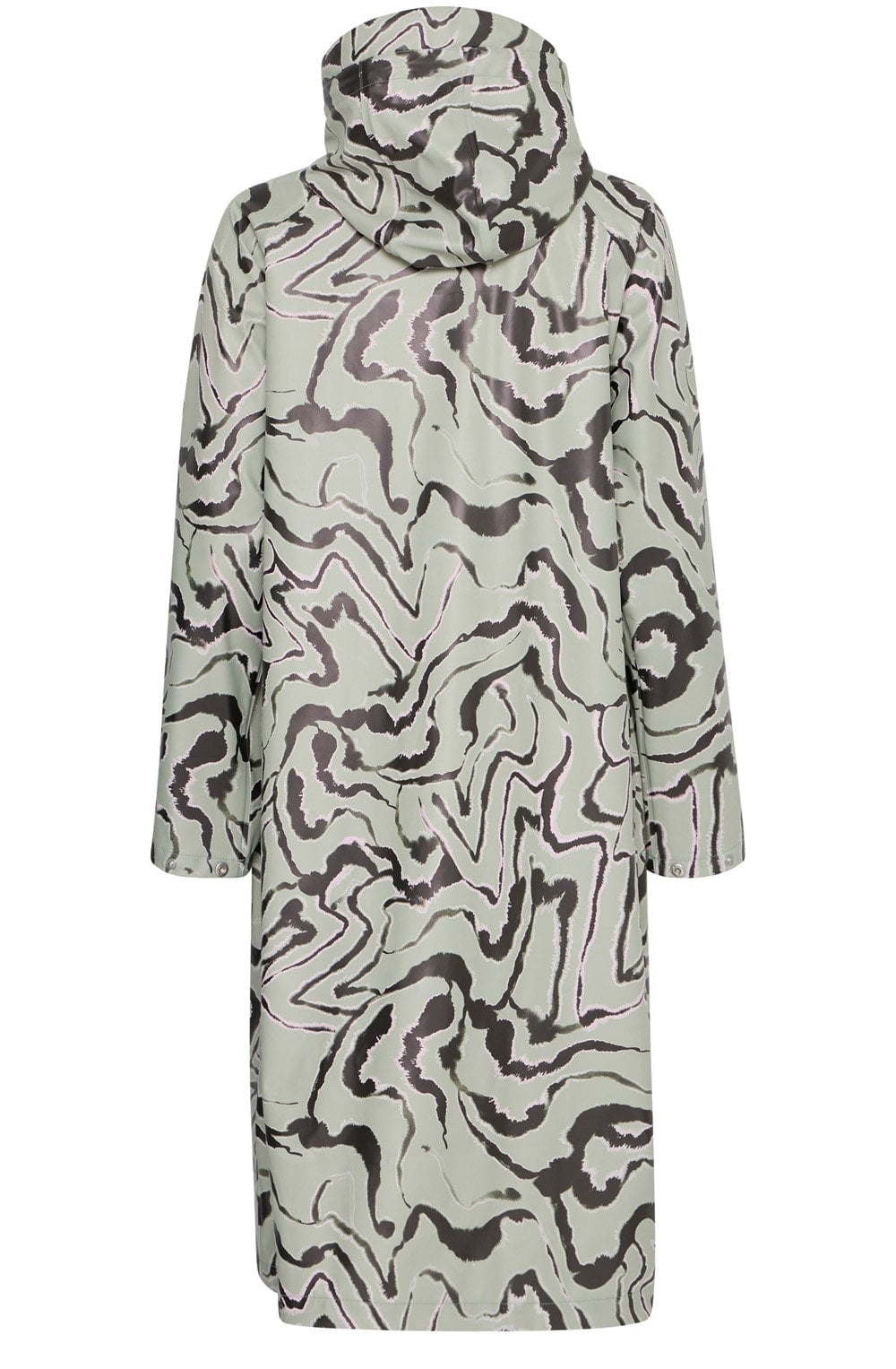 Long Tea Abstract Animal Raincoat