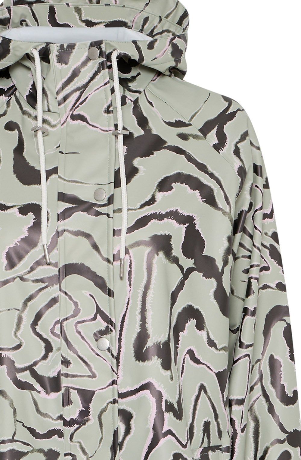 Long Tea Abstract Animal Raincoat
