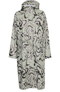 Long Tea Abstract Animal Raincoat