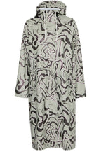 Long Tea Abstract Animal Raincoat