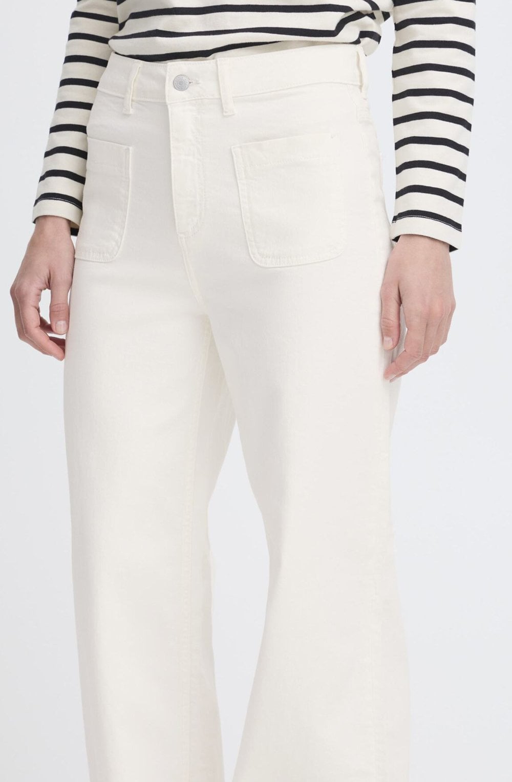 Lydia Marshmallow Wide Leg Jeans