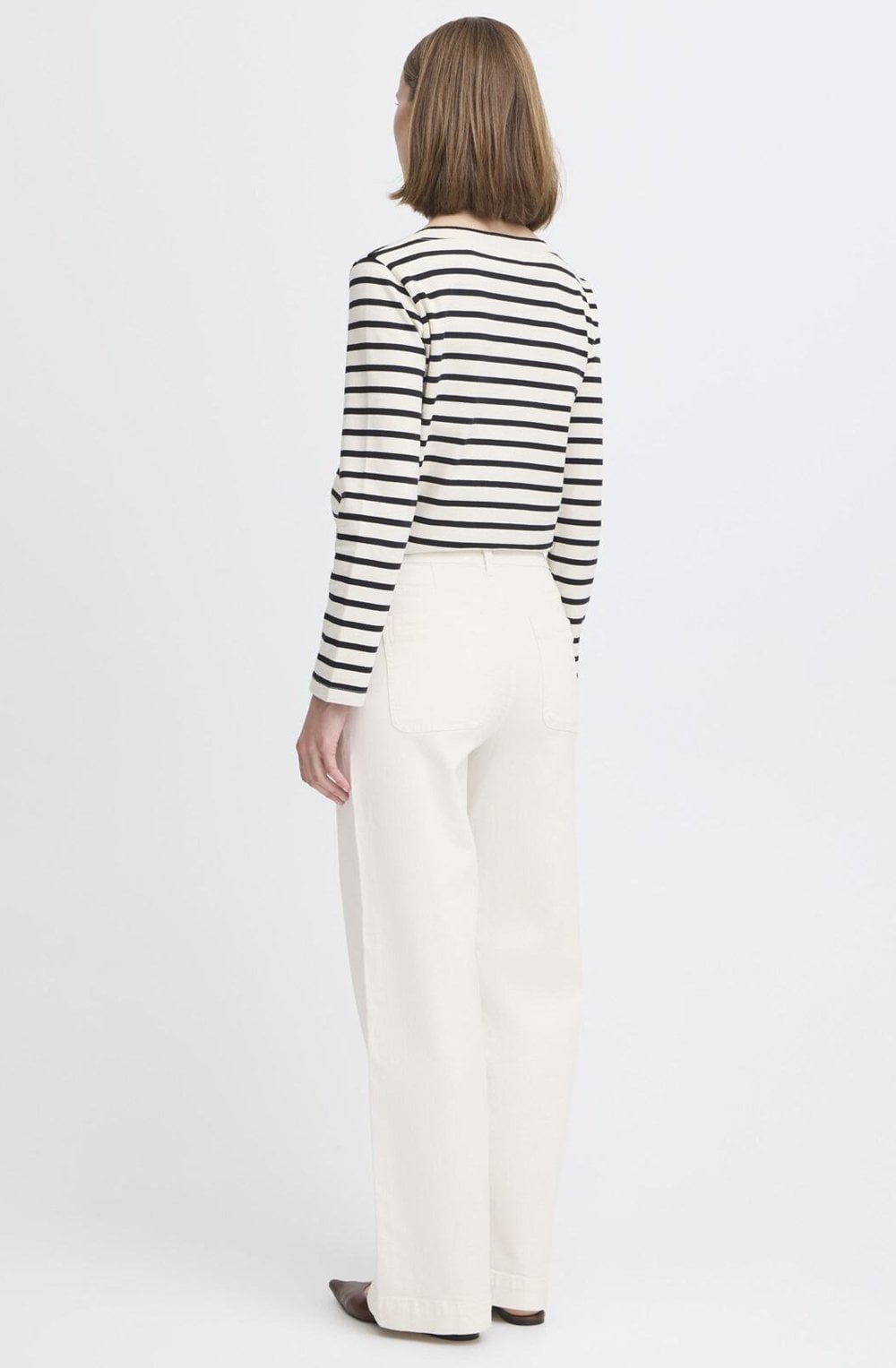 Lydia Marshmallow Wide Leg Jeans