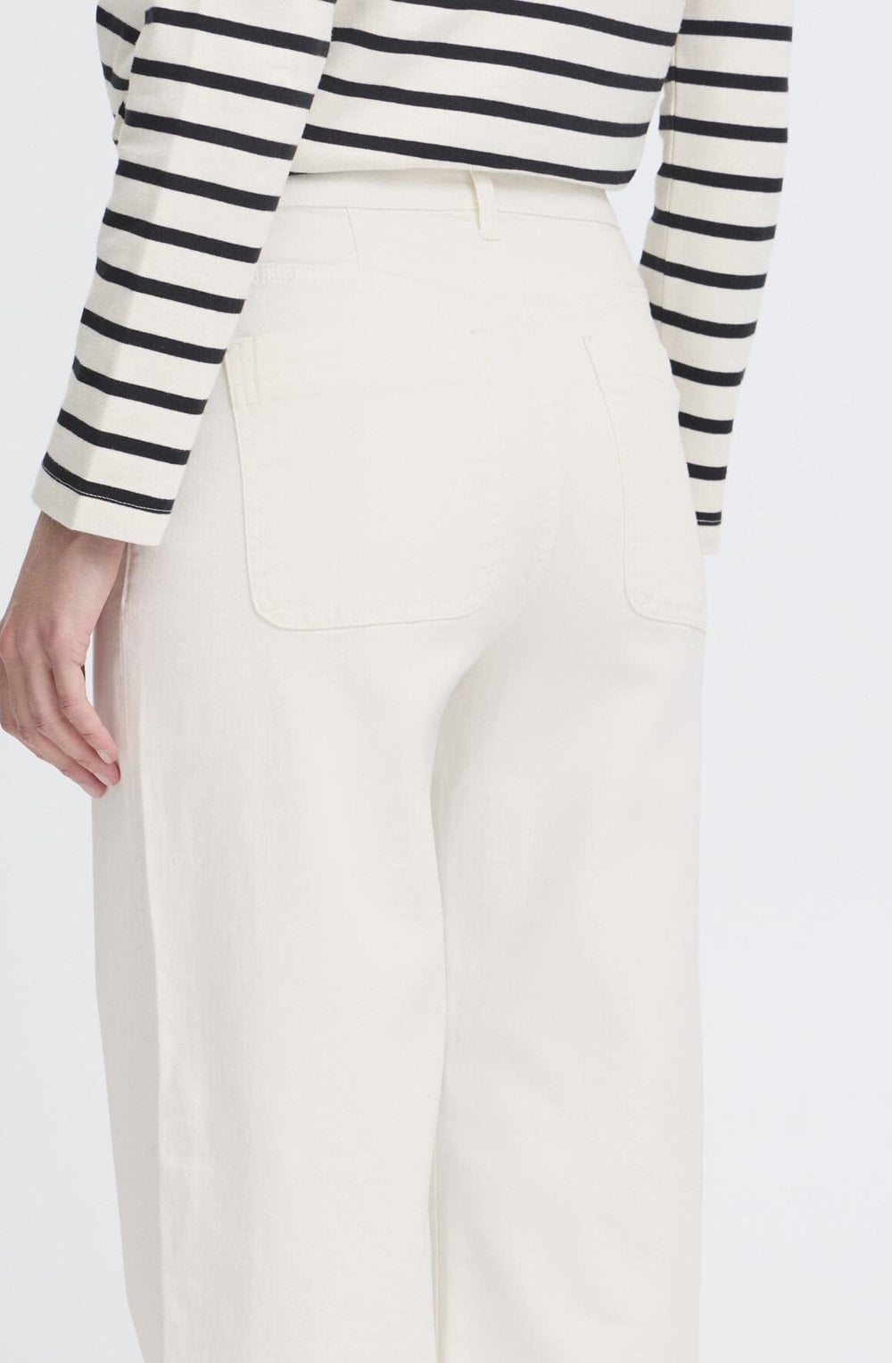 Lydia Marshmallow Wide Leg Jeans