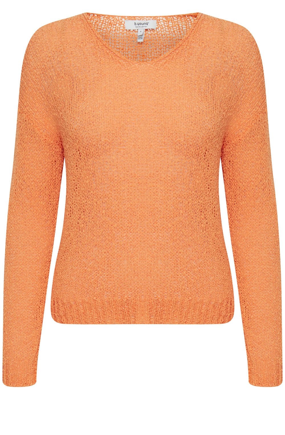 Mala Muskmelon Open Knit Top