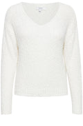 Mala Off White Open Knit Top