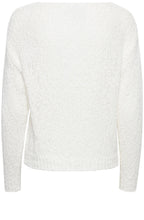 Mala Off White Open Knit Top