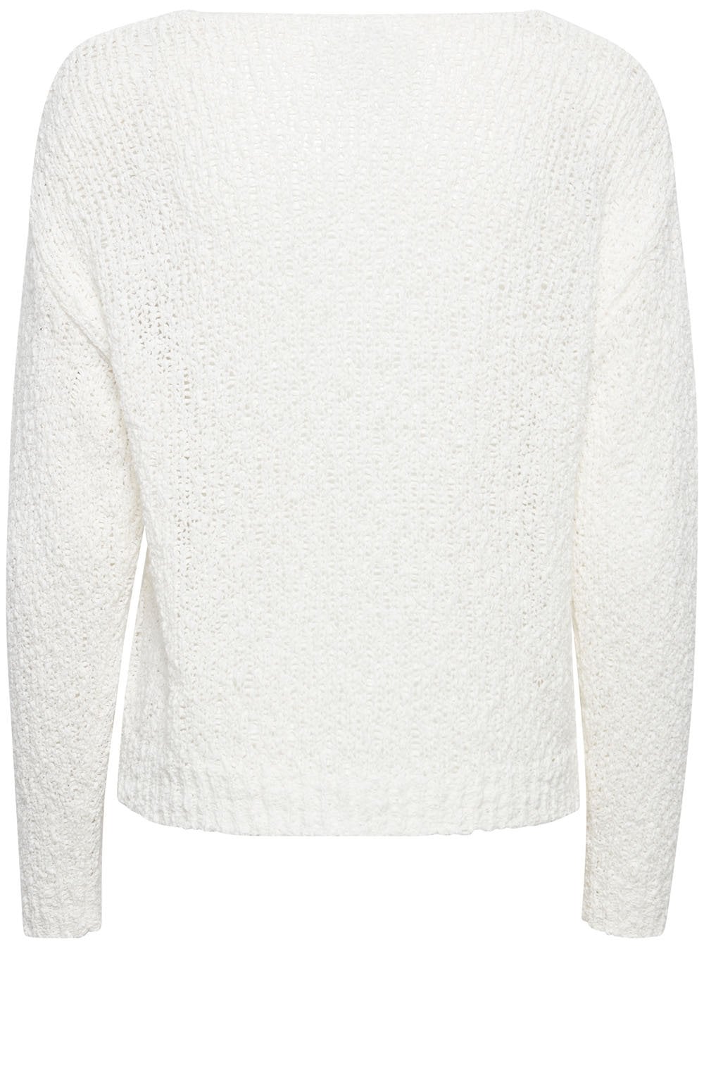 Mala Off White Open Knit Top