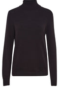 Manina Black Polo Neck Jumper