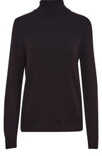 Manina Black Polo Neck Jumper