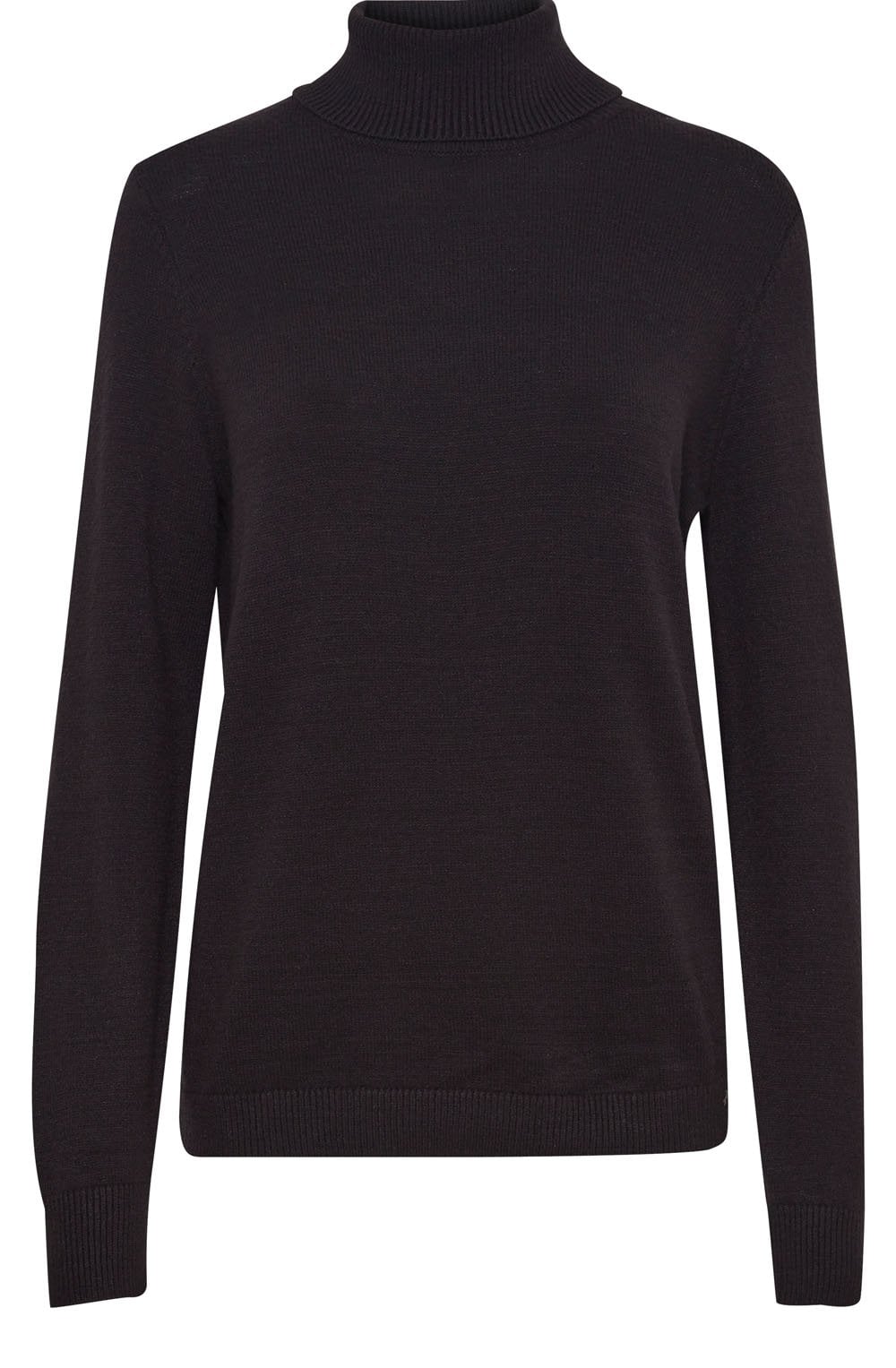 Manina Black Polo Neck Jumper