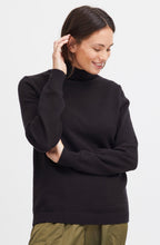 Manina Black Polo Neck Jumper